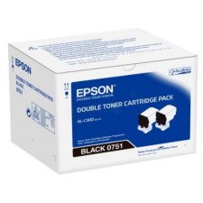 Epson C300 Toner Dupla Bk 2 x 7300 oldal kapacitás nyomtatópatron & toner