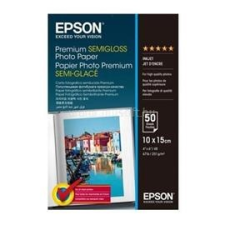 Epson Félfényes Fotópapír 10x15, 50lap, 251g (C13S041765) fotópapír