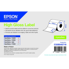 Epson fényes, papír etikett címke, 102*152 mm, 800 címke/tekercs (rendelési egység 4 tekercs/doboz) etikett