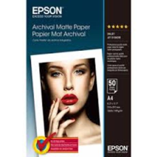 Epson matt archiváló eredeti fotópapír (A4, 50 lap, 192g) fotópapír