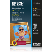 Epson Photo Paper Glossy fotópapír 10x15cm, 100 db fotópapír