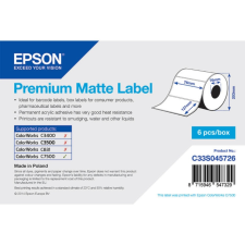 Epson prémium matt, papír etikett címke, 76*127 mm, 960 címke/tekercs (rendelési egység 6 tekercs/doboz) etikett
