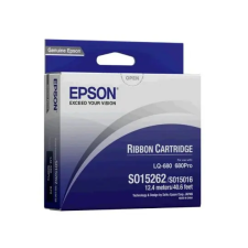 Epson S015262 Festékszalag LQ 670, 680, 860 nyomtatókhoz, EPSON, fekete nyomtató kellék