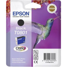 Epson T08014011 Tintapatron StylusPhoto R265, R360, RX560 nyomtatókhoz, EPSON, fekete, 7,4ml (TJE80140) nyomtatópatron & toner