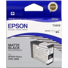 Epson T5808 Matt fekete tintapatron (eredeti) C13T580800 nyomtatópatron & toner