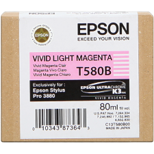 Epson T580B Eredeti Tintapatron Magenta (Világos) (C13T580B00) nyomtatópatron & toner