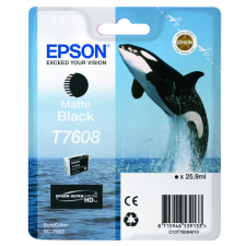 Epson T7608N Eredeti Tintapatron - Matt Fekete (C13T76084N10) nyomtatópatron & toner