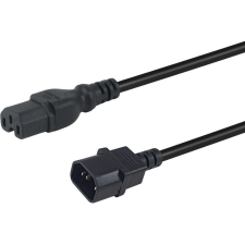 Equip 112171 tápkábel Fekete 3 M C14 csatlakozó C15 csatlakozó (112171) kábel és adapter