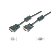Equip 118817 VGA kábel HD15 apa/apa ferrit gyűrűvel 1,8m (118817) kábel és adapter