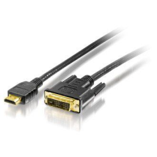Equip 119322 HDMI - DVI kábel, aranyozott, 2m (119322) kábel és adapter