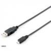Equip 128523 USB 2.0 A-microB kábel, apa/apa, 1, 8m