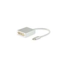 Equip 133453 USB-C -> DVI-I Dual-link átalakító apa/anya - Fehér kábel és adapter