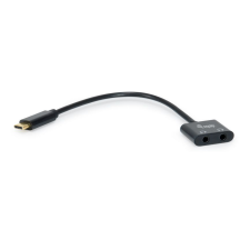 Equip 133469 USB-C apa - 2x 3.5mm Jack anya Adapter kábel és adapter