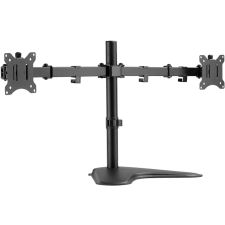 Equip 17-32" Dual dönthető/forgatható asztali monitor konzol, fekete (650123) tv állvány és fali konzol