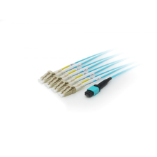 Equip 25556407 Trunk Optikai Patch Kábel MTP/LC 7m - Kék kábel és adapter