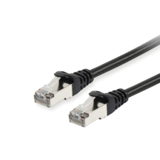 Equip 606192 Fekete 1,5 M Cat6a S/FTP (S-STP) kábel és adapter