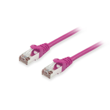 Equip 606807 Lila 7,5 M Cat6a S/FTP (S-STP) kábel és adapter