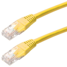 Equip 825464 UTP patch kábel, CAT5e, 5m sárga (825464) kábel és adapter