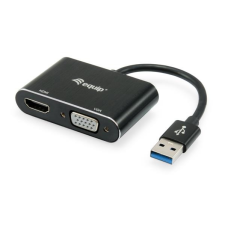 Equip Adapter, USB 3.2-VGA/HDMI, EQUIP kábel és adapter