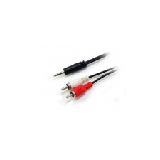 Equip Audio kábel, 3,5 mm jack-2xRCA, 2,5 m, EQUIP kábel és adapter
