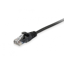  Equip EQUIP625451 UTP patch kábel, cat6, fekete, 2 m kábel és adapter
