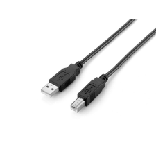 Equip EQuip USB-A 2.0 to USB-B cable 3m Black kábel és adapter