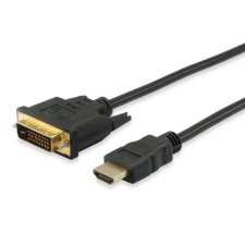 Equip HDMI to DVI-D (Single Link) (24+1) cable 10m Black kábel és adapter