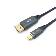 Equip Kábel - 133423 (USB-C to DisplayPort, apa/apa, 8K/60Hz, aluminium burkolat, 3m) kábel és adapter