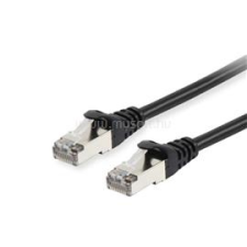 Equip Kábel - 606108 (S/FTP patch kábel, CAT6A, LSOH, PoE/PoE+ támogatás, fekete, 10m) (EQUIP_606108) kábel és adapter