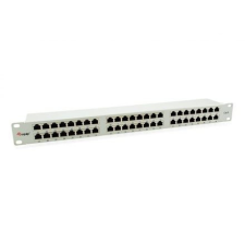 Equip Patch Panel 48 port, Cat6, 1U, árnyékolt, 19&quot; szürke (326349) egyéb hálózati eszköz