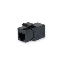 Equip RJ45 Keystone Toldó UTP, Cat6, árnyékolatlan, műanyag, fekete (8db/csomag) (125579) (e125579) asztali számítógép kellék