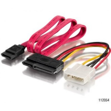 Equip SATA táp és adatkábel 15/50cm kábel és adapter