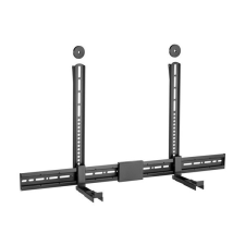 Equip Soundbar fali konzol - 650895 (Támogatott szélesség: 86-155mm, rezgés csökkentés, fekete) tv állvány és fali konzol