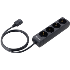 Equip UPS elosztó 4 aljzat fekete kábel és adapter