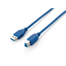  EQuip USB3.0 Cable Type A Male to Type B Male 1m Blue kábel és adapter