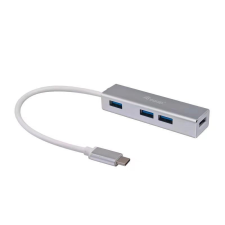 Equip USB-C to 4-port USB 3.2 Gen 1 Hubs Silver hub és switch