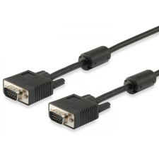 Equip VGA/D-Sub Összekötő Fekete 10m 118814 kábel és adapter