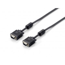 Equip VGA kábel HD15 apa/apa  ferrit gyűrűvel  20m  fekete kábel és adapter