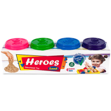 ER Toys Kinetic Sand: 4db-os tégelyes homokgyurma szett 4x200g gyurma