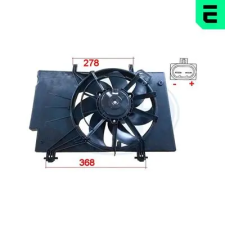 Era ventilátor, motorhűtés 352008 autóalkatrész
