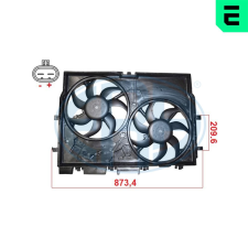 Era ventilátor, motorhűtés ERA 352143 autóalkatrész