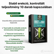  ERECTON MAX POTENCIANÖVELŐ KAPSZULA - 10 DB potencianövelő