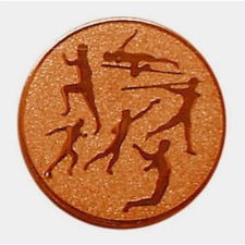  Érembetét 006 bronz színű 50mm atlétika ajándéktárgy