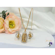  Erena antiallergén vallási témáju szett Mária-18K ékszer szett