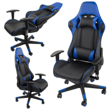  Ergonómikus Gamer forgószék - kék, fekete forgószék