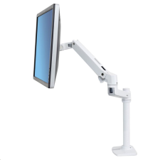 Ergotron LX monitortartó 32" 3.2-11.3kg (LX Desk Monitor Arm, Tall Pole) fehér (45-537-216) (45-537-216) monitor kellék
