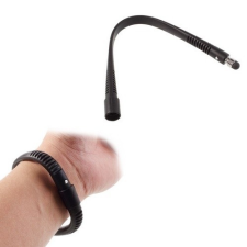 Érintőképernyő ceruza (szilikon, csuklóra rögzíthető, kapacitív kijelzőhöz, 21 cm) FEKETE ceruza