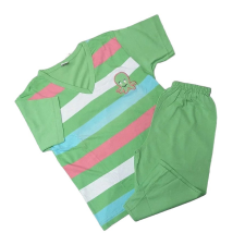 Erkan Nyári pizsama bermudával 116-122 - Zöld csíkos / Polip (KIÁRUSÍTÁS) gyerek hálóing, pizsama