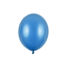  Erős léggömbök 30 cm, fémes karibkék (1 db / 50 db) party kellék