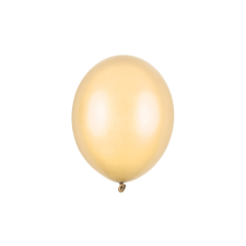  Erős Lufi 27cm Metál élénk narancssárga (50 db) party kellék